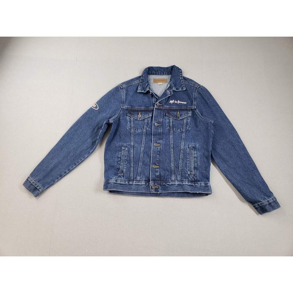 Port Authority Women Jean Jacket S Blue Denim 100% Cotton Button Front Outdoor